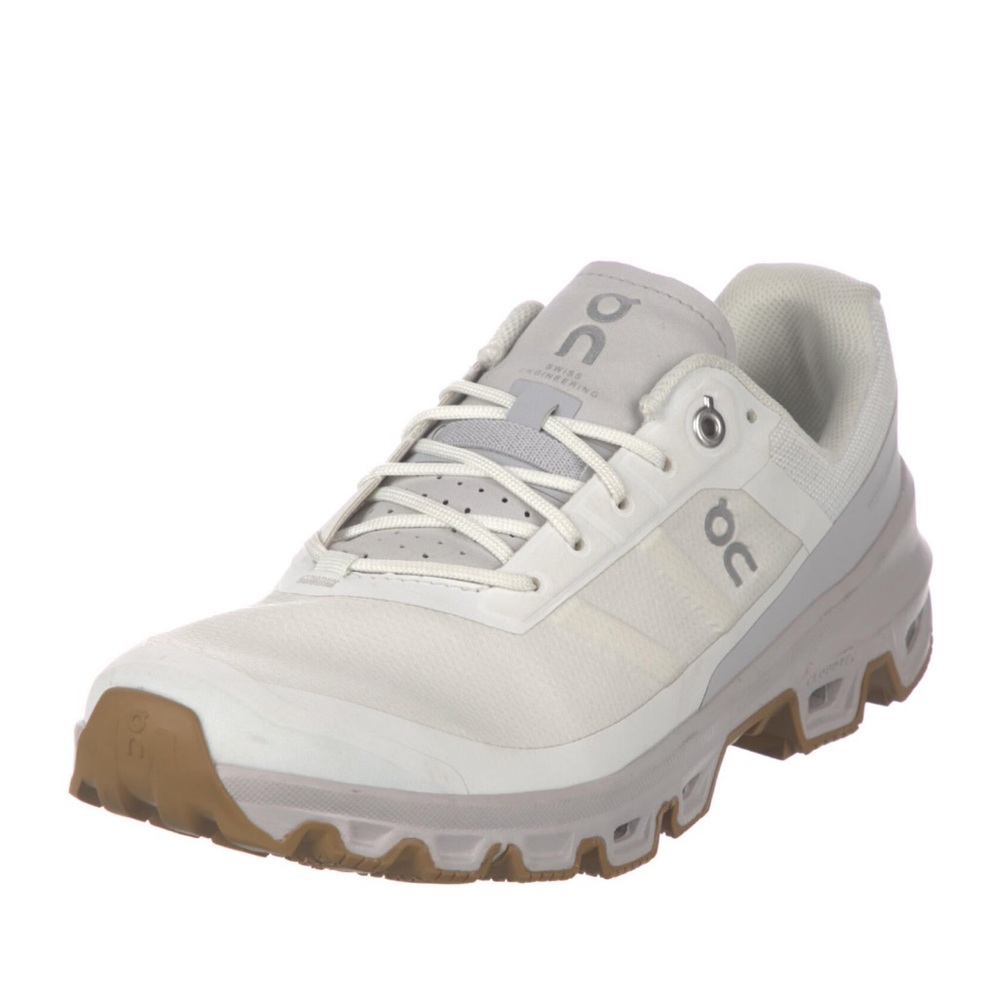 On White Running Shoes